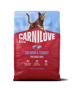 קרנילאב סלמון והודו לחתול בוגר Carnilove Grain free