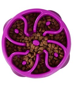 קערת אוכל לכלבים בצבע ורוד