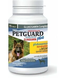 תוסף גלוקוזמין MSM לכלבים 75 טבליות PETGUARD