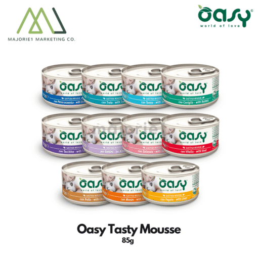מעדן מוס לחתול OASY פרמיום 85 גרם 5 יחידות ב- 25